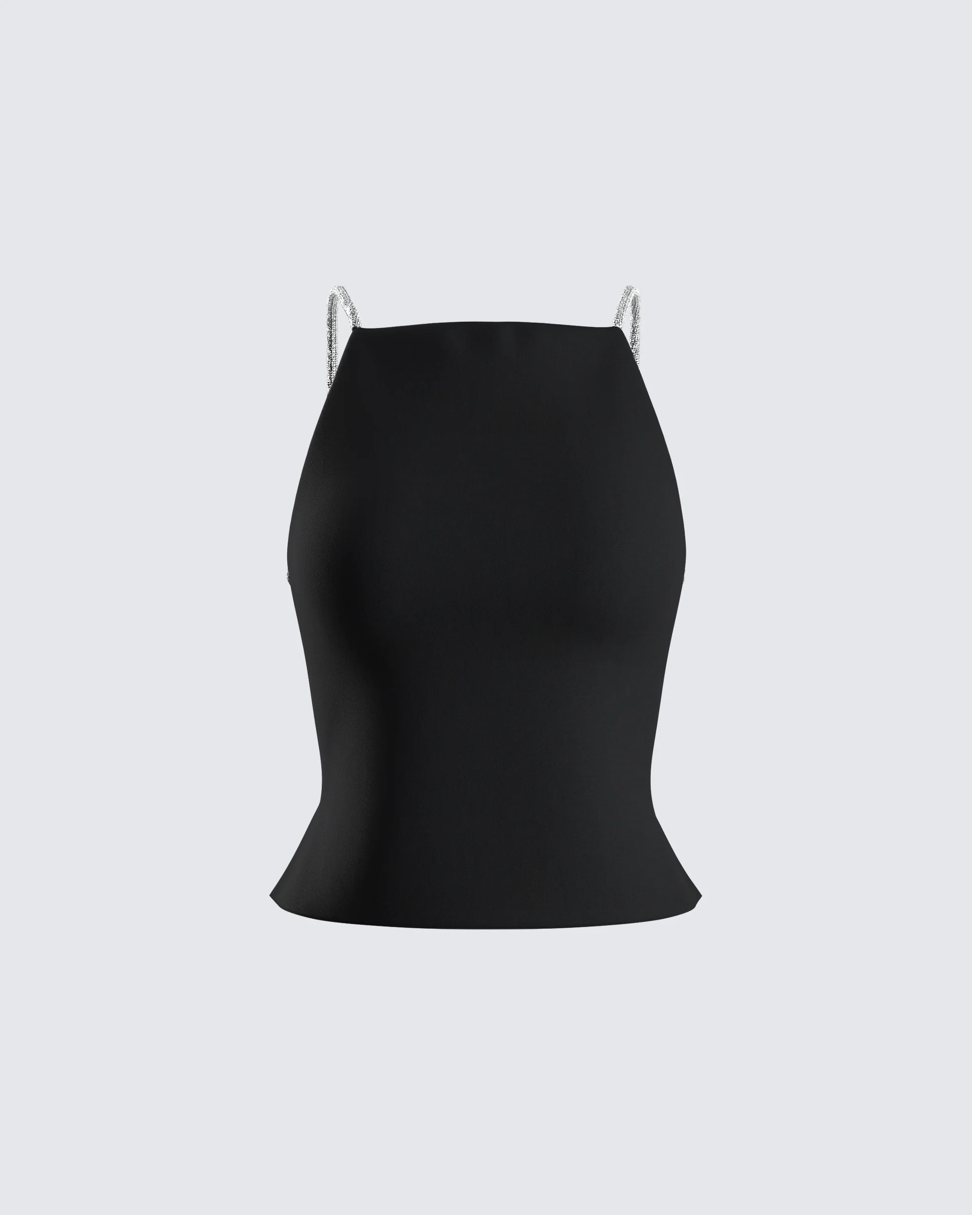 Birgit Black Rhinestone Top