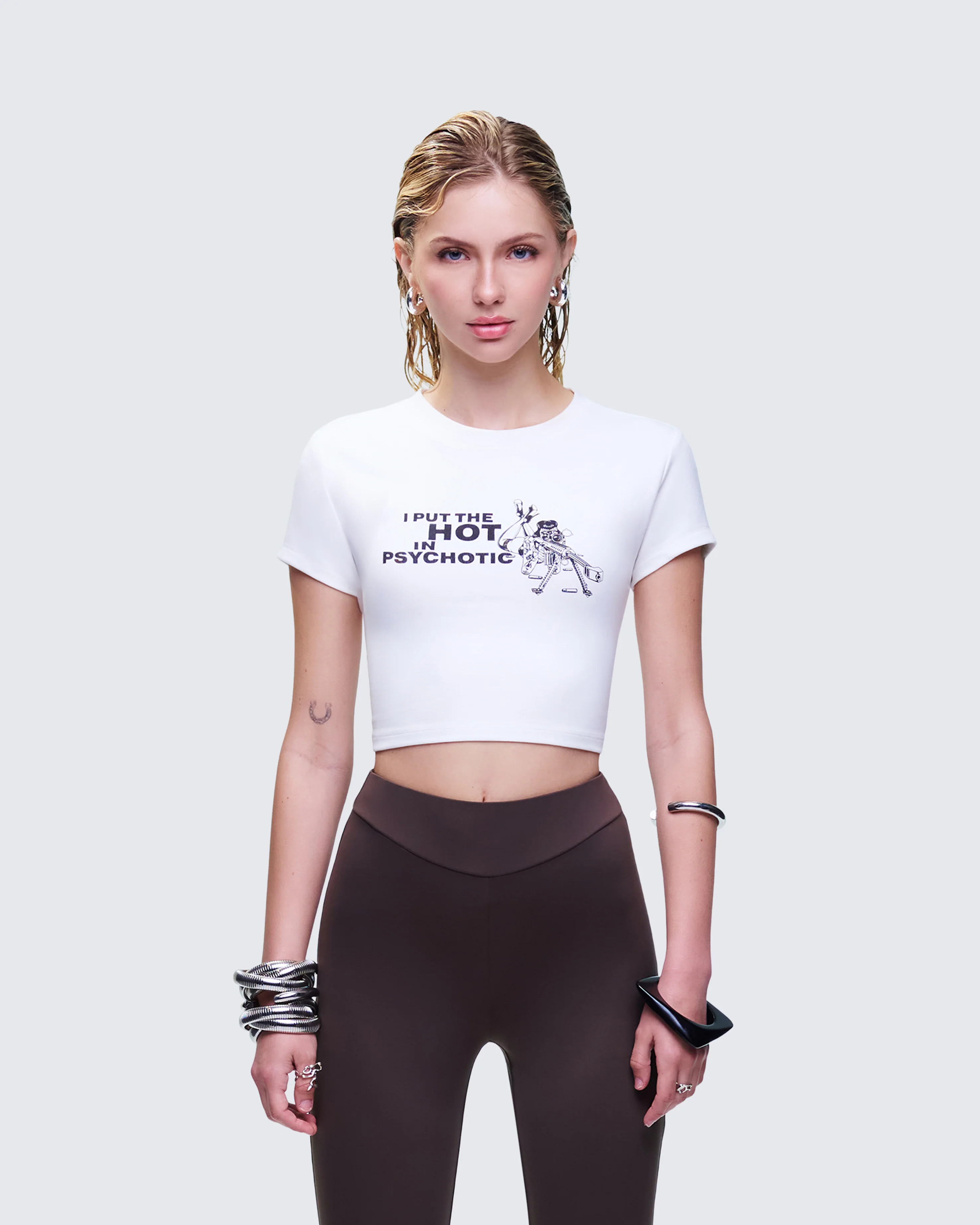 Chaya White Graphic Tee - Image 2