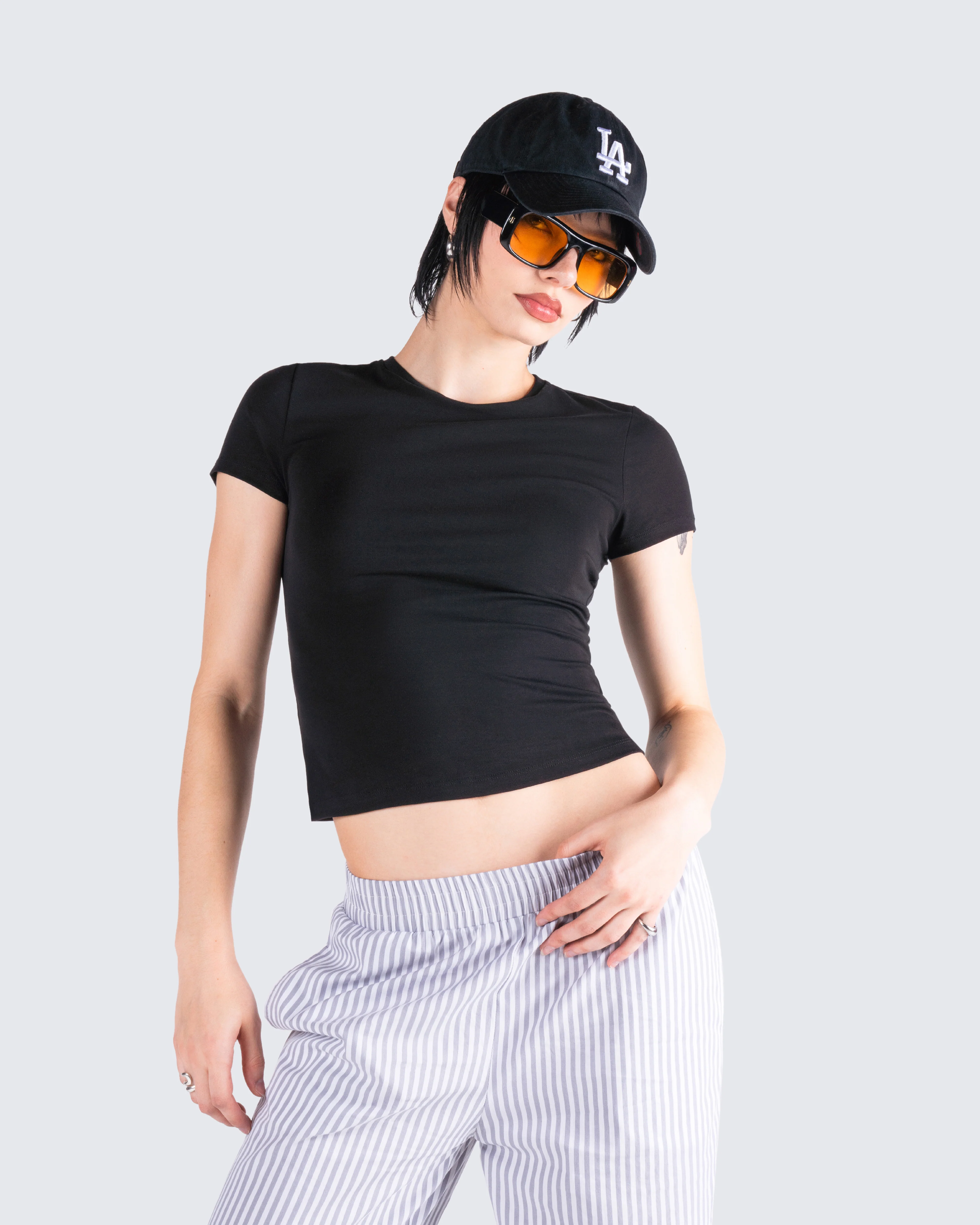 Chell Black Jersey Top - Image 8
