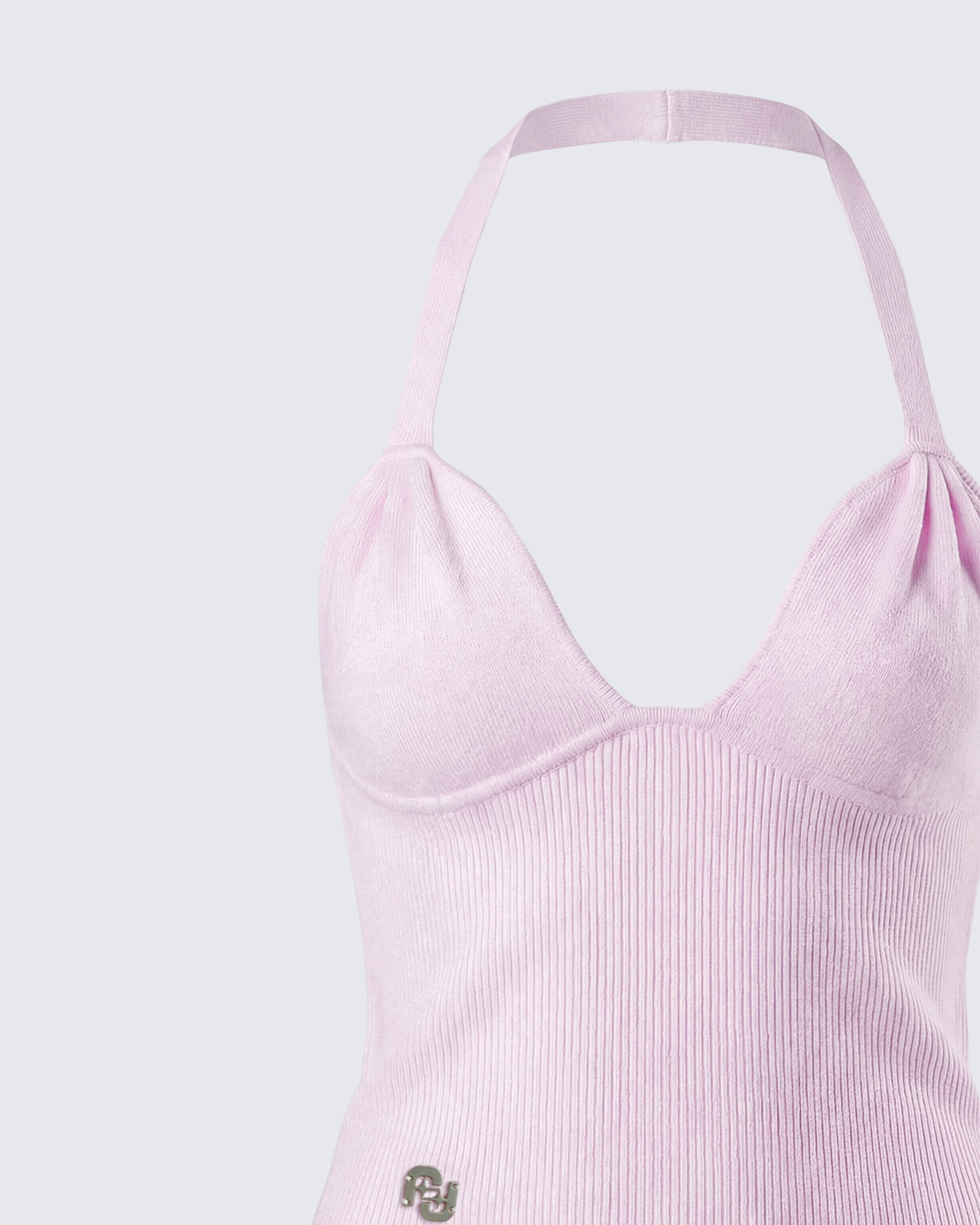 Corah Pink Knit Halter Top - Image 6