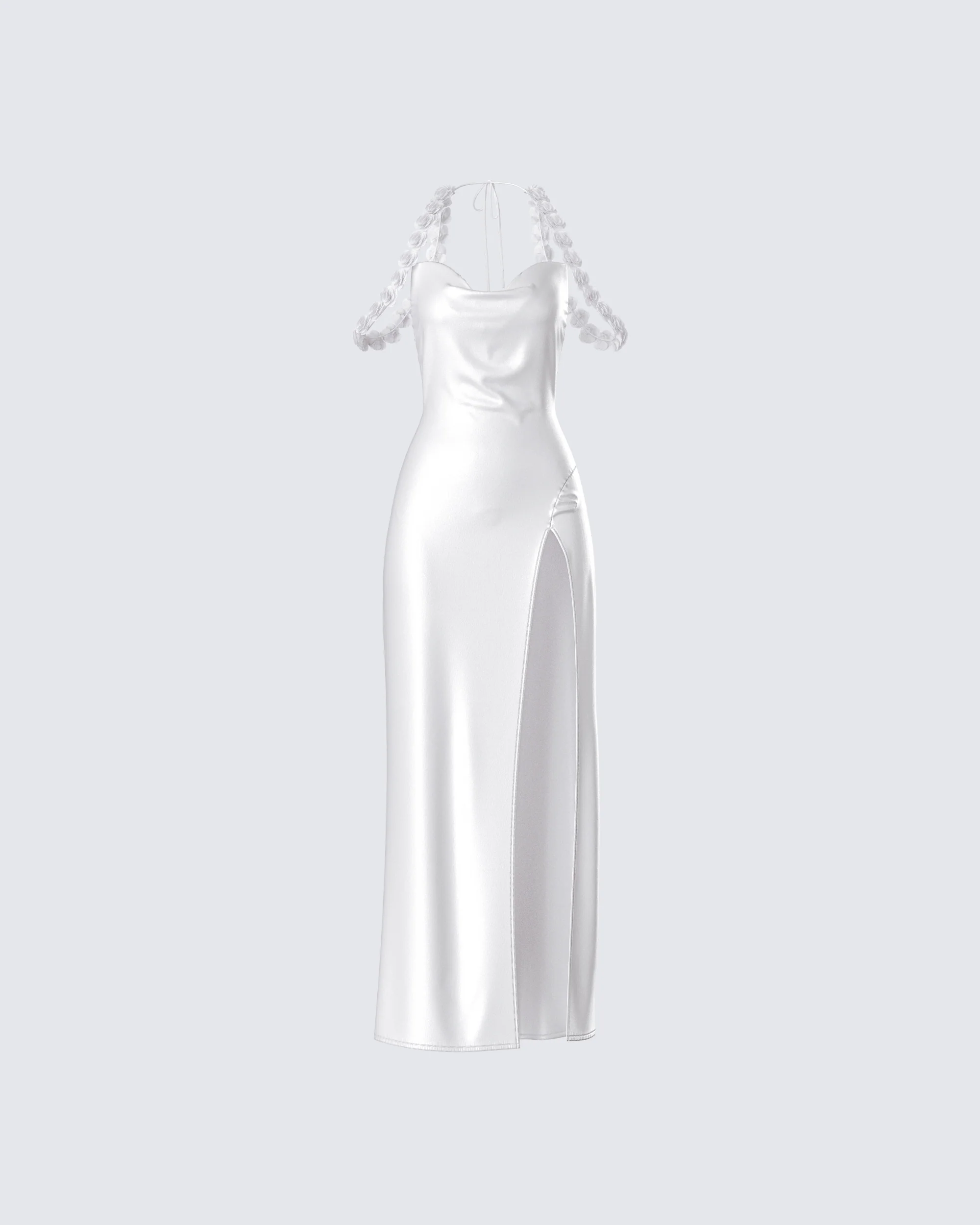 Danu Ivory Floral Applique Gown