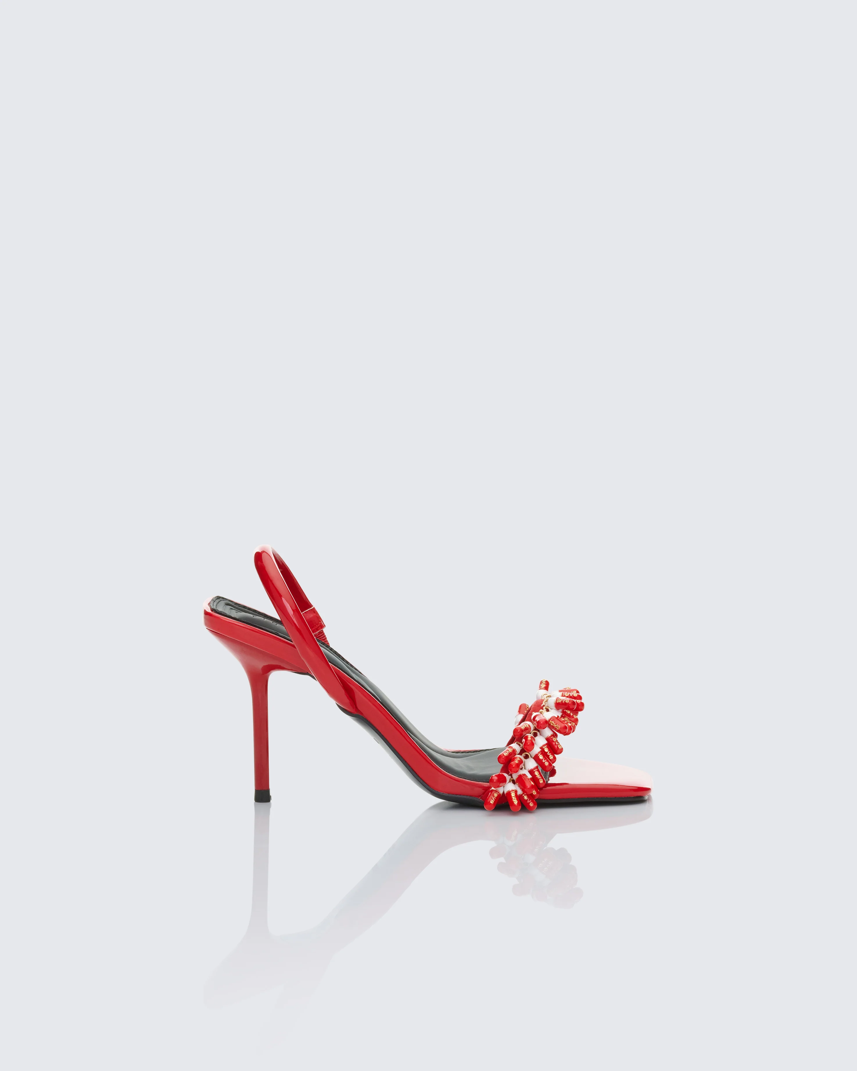 Margaux Red Multi Pill Charm Sandal