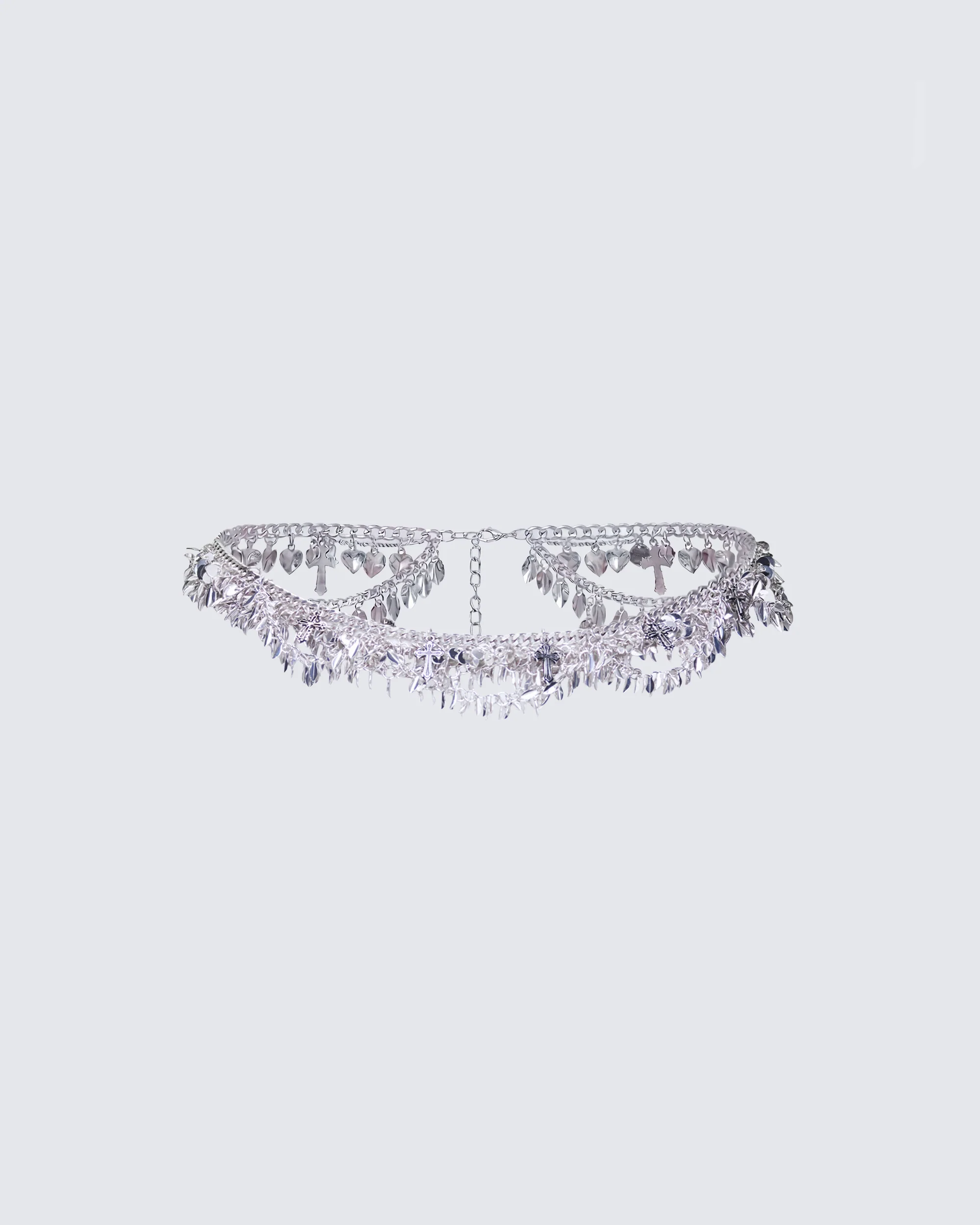 Faye Silver Charm Belly Chain