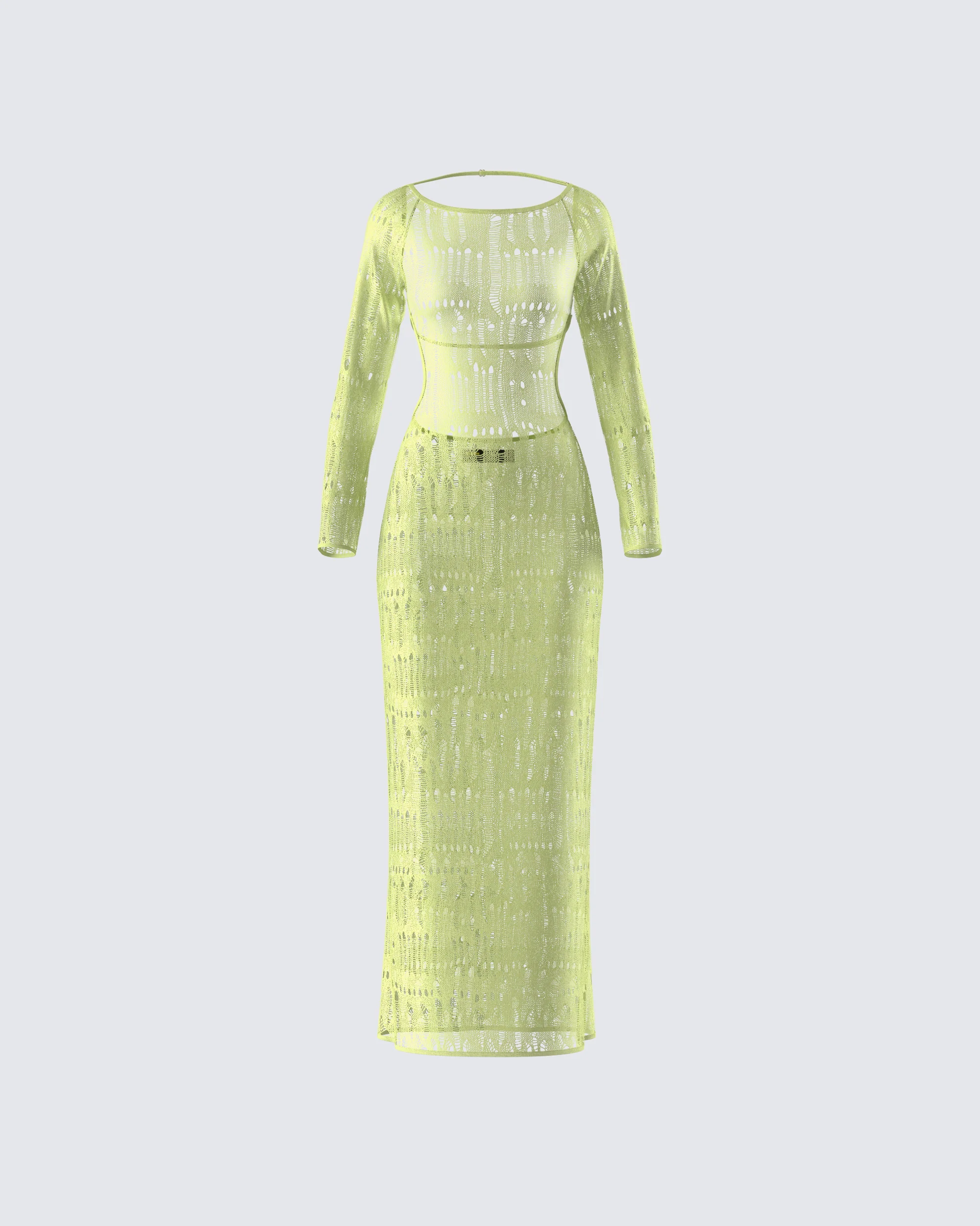 Hartley Green Open Knit Maxi Dress