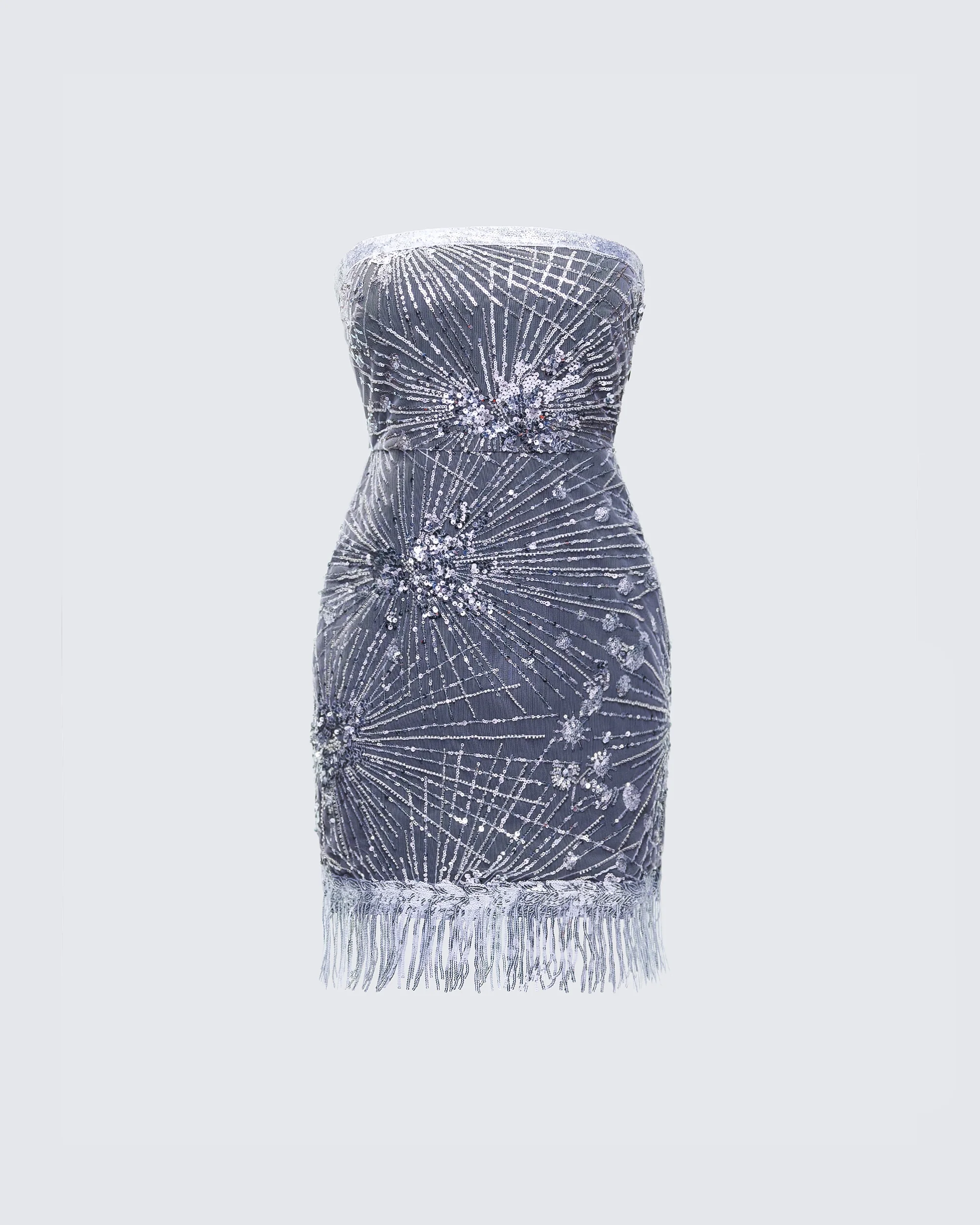 Jocelyn Black Sequin Mini Dress