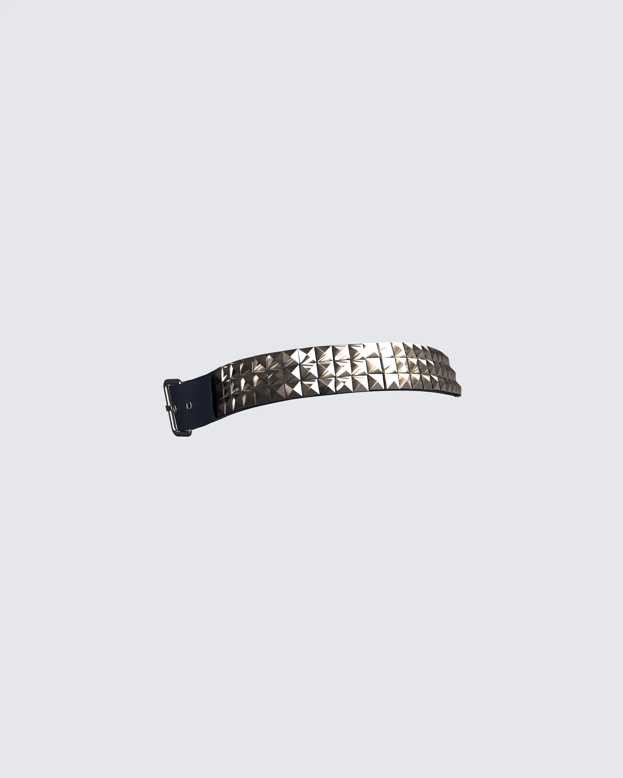 Karen Black Pyramid Stud Belt - Image 2