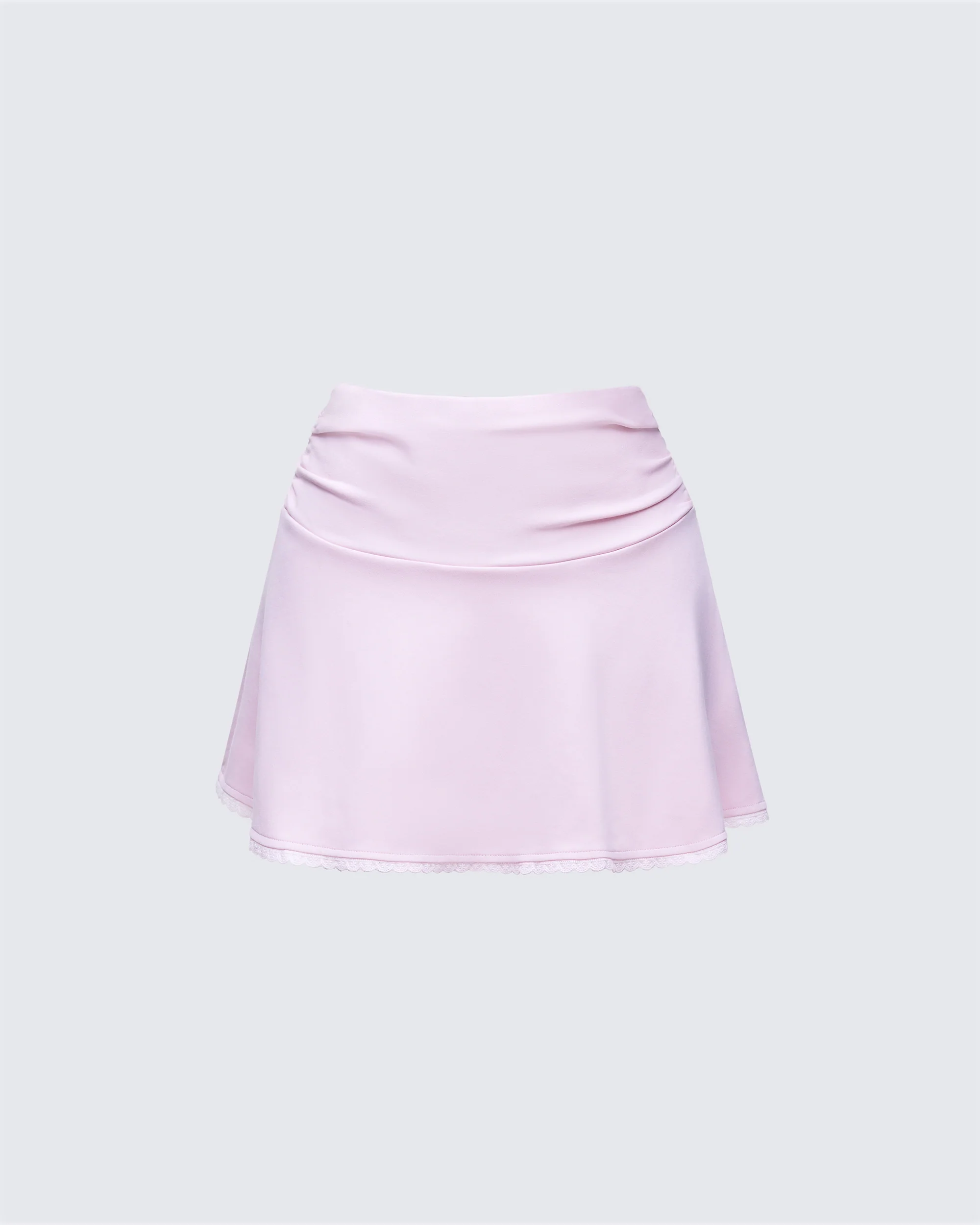 Karlissa Pink Foldover Mini Skirt