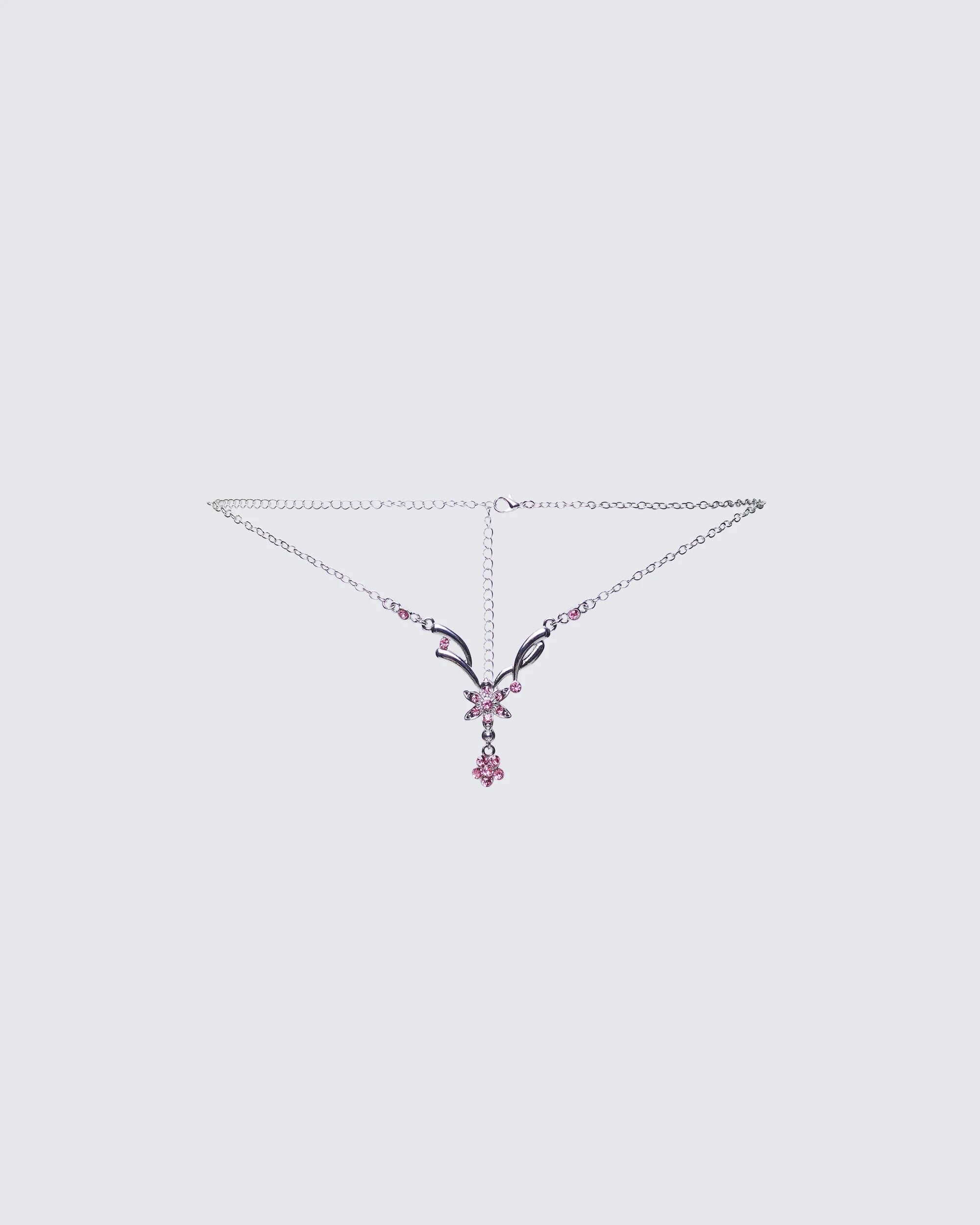 Khara Silver Tattoo Charm Belly Chain