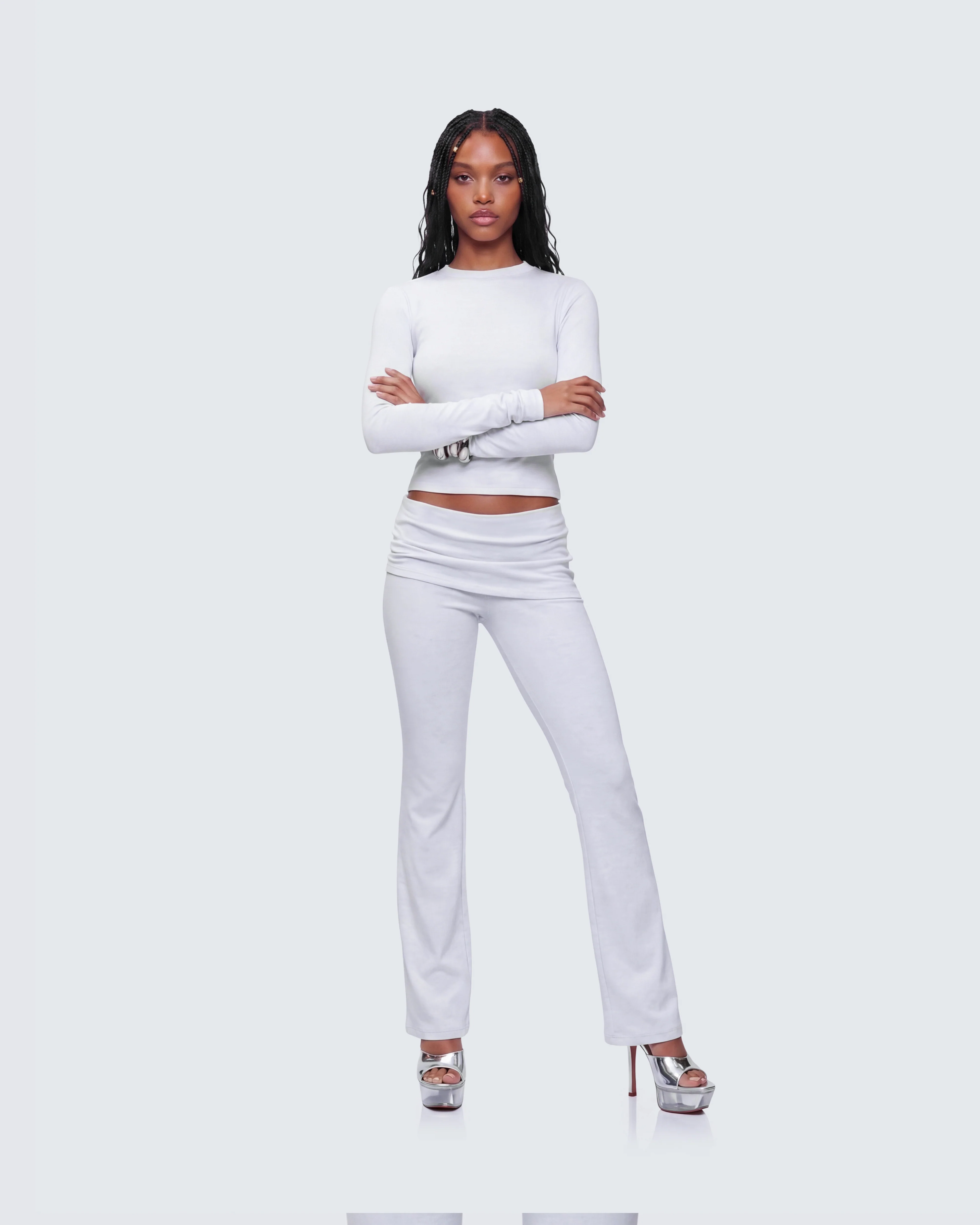 Kia Grey Marl Long Sleeve Top - Image 6