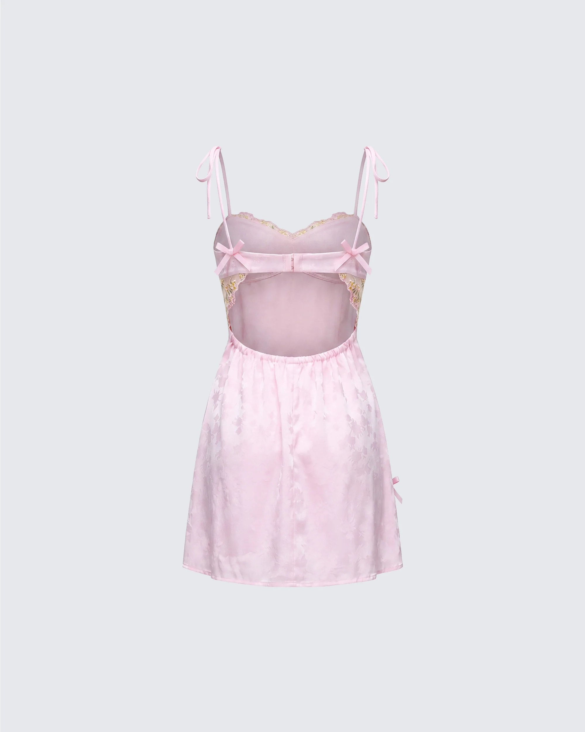 Lottie Pink Mini Slip Dress - Image 2