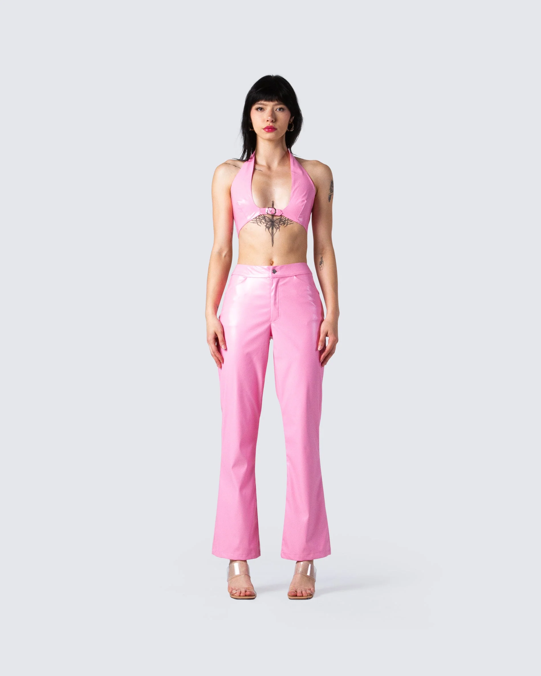 Melanie Pink Straight Leg Pant - Image 4