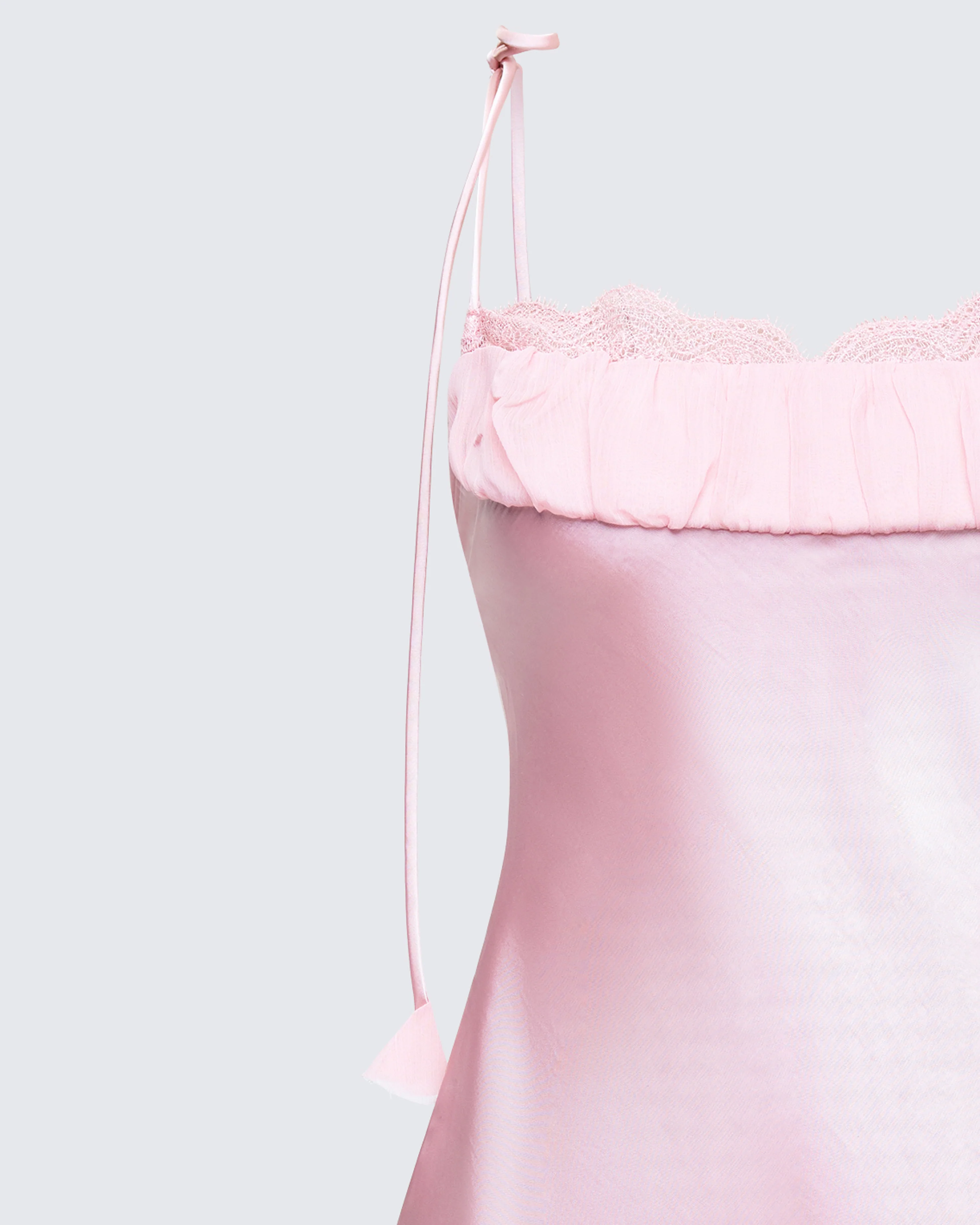 Miko Pink Satin Mini Dress - Image 6