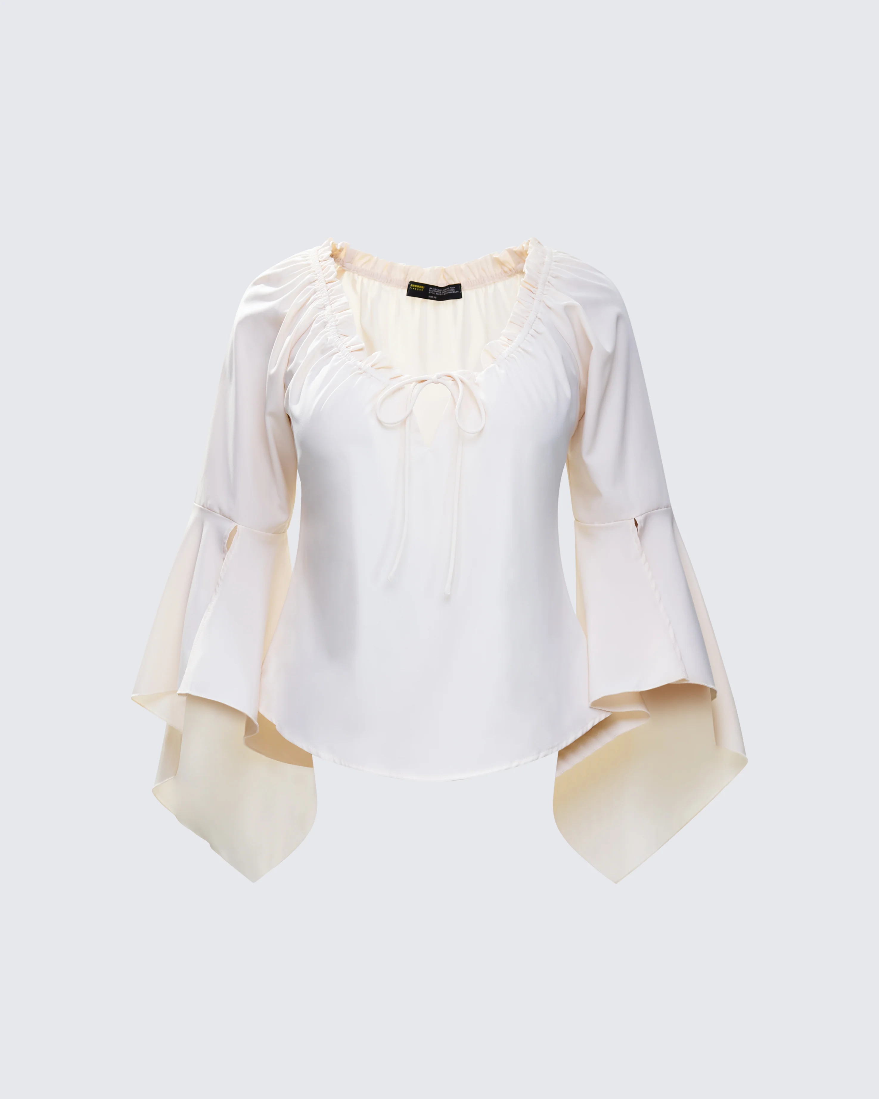 Moira Ivory Trumpet Sleeve Top