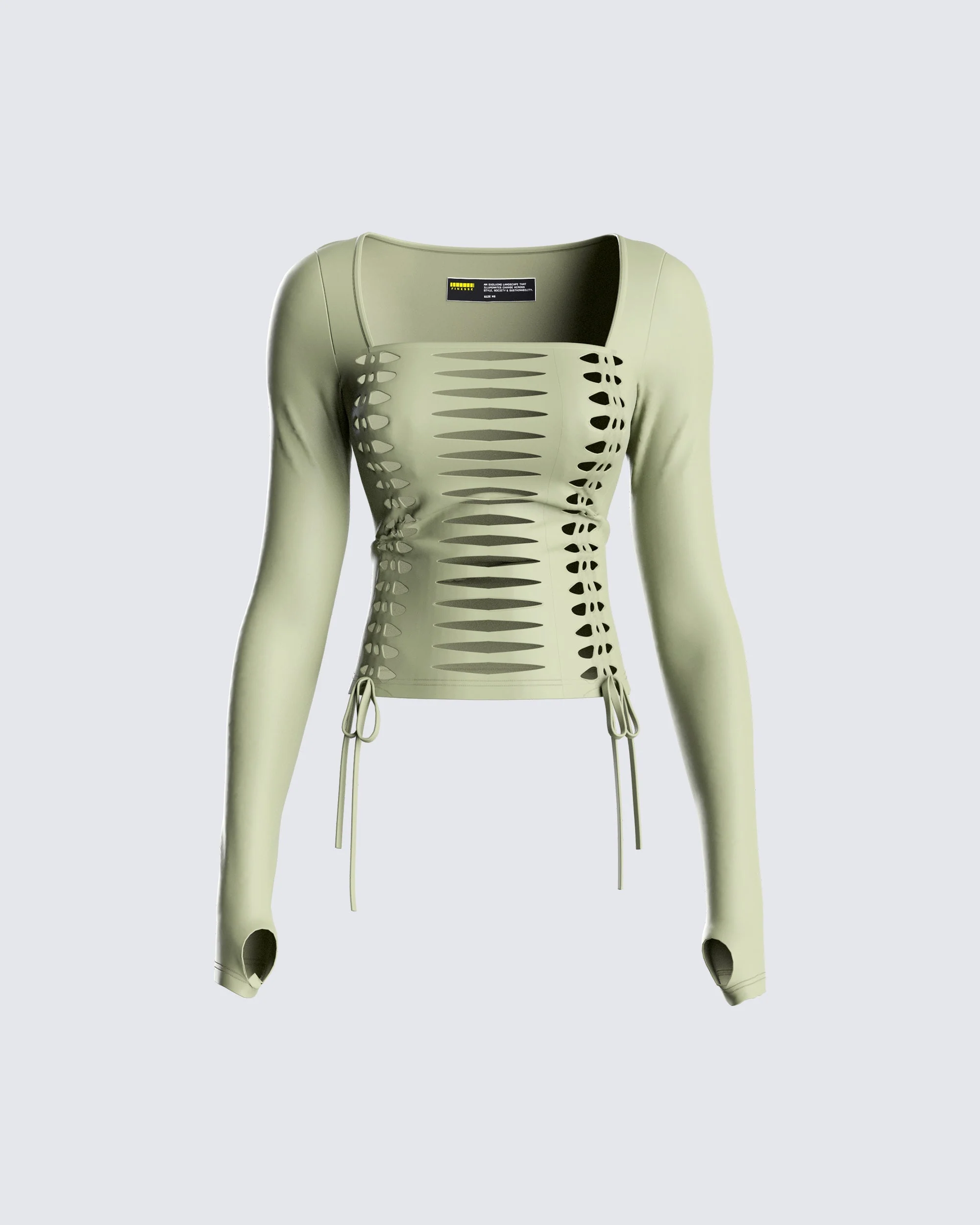 Morgan Green Long Sleeve Top