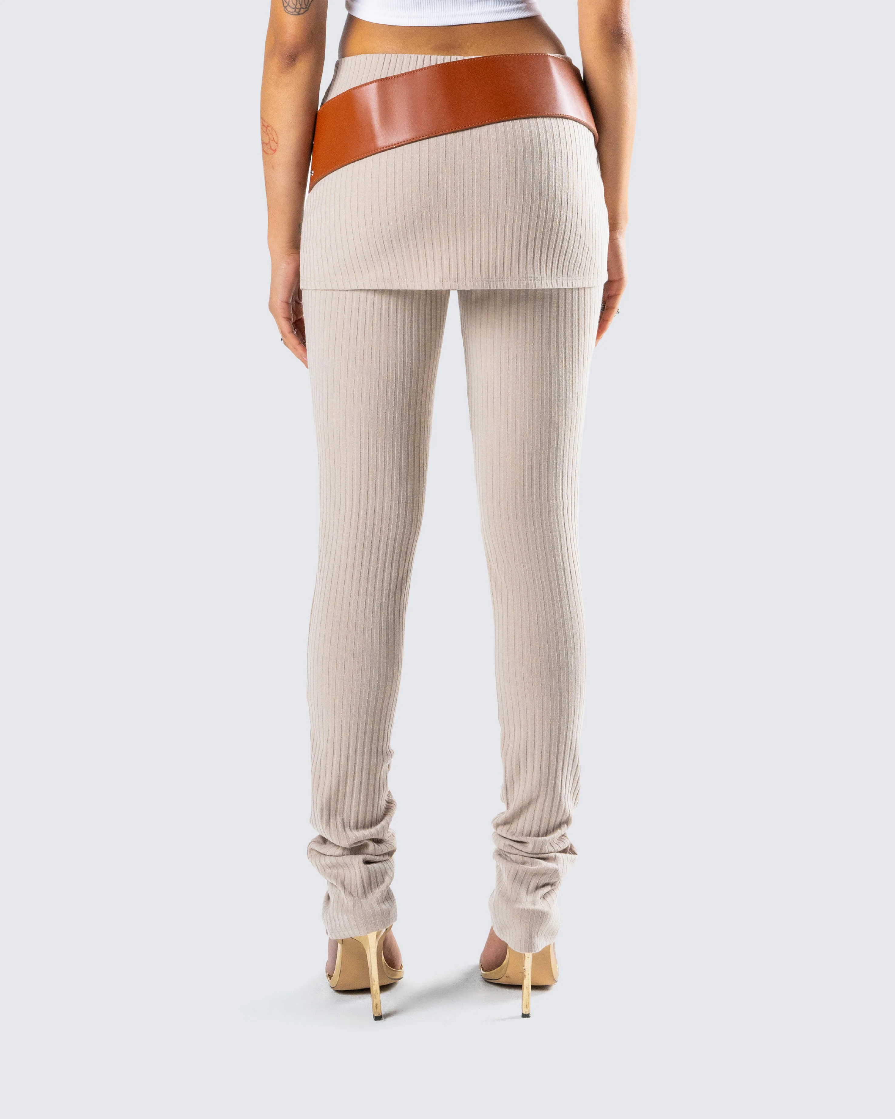 Myka Brown Studded Belt - Image 4
