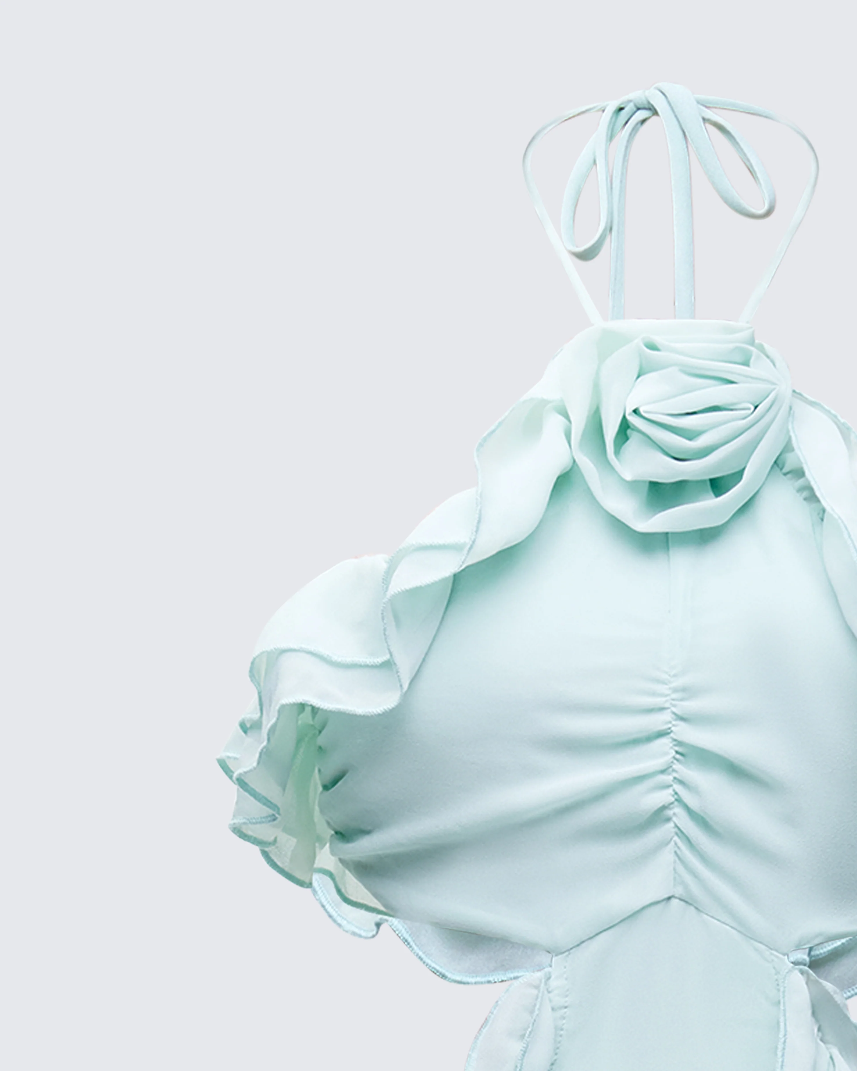 Ocean Blue Tiered Ruffle Maxi Dress - Image 6