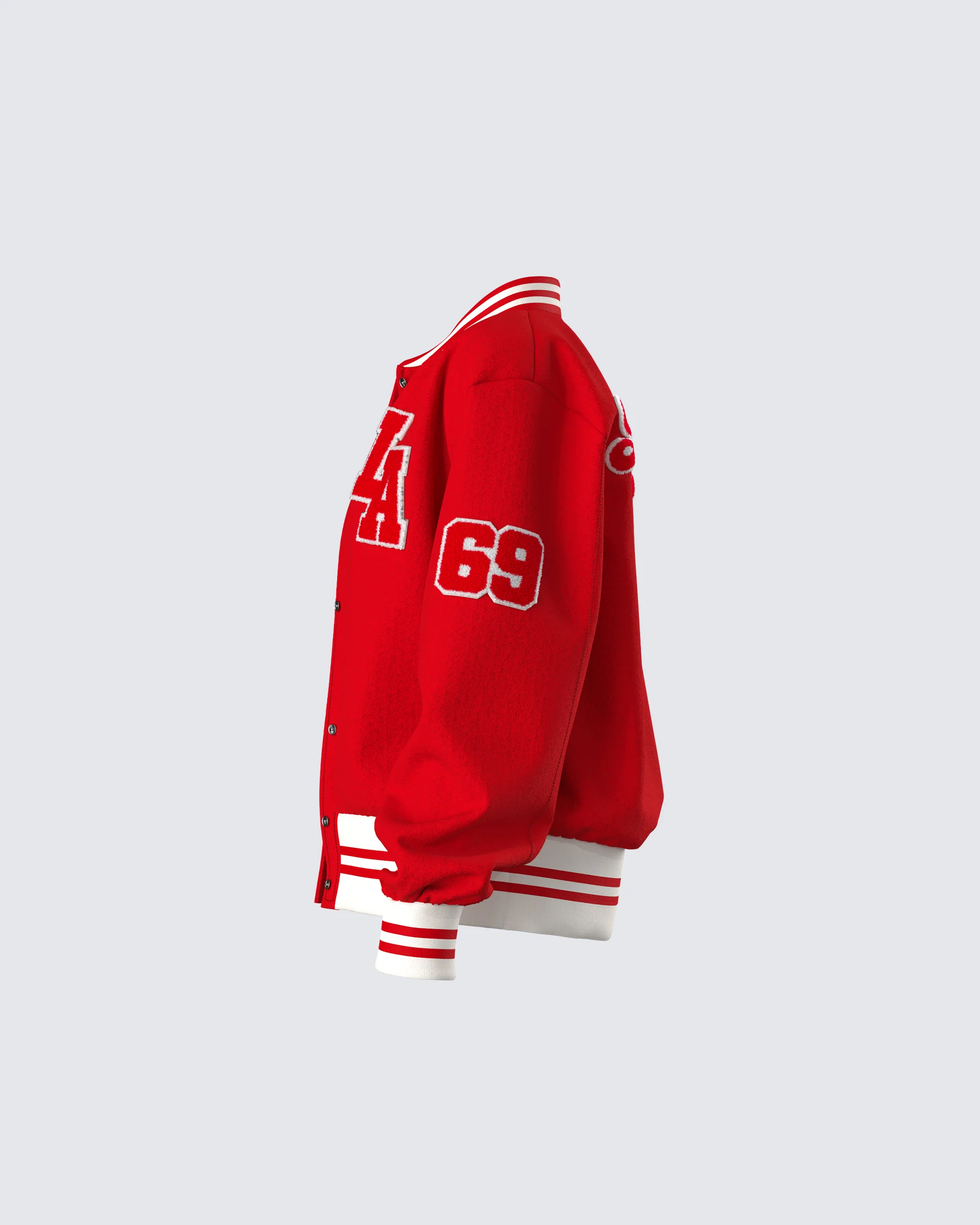 Palmer Red Varsity Jacket - Image 2