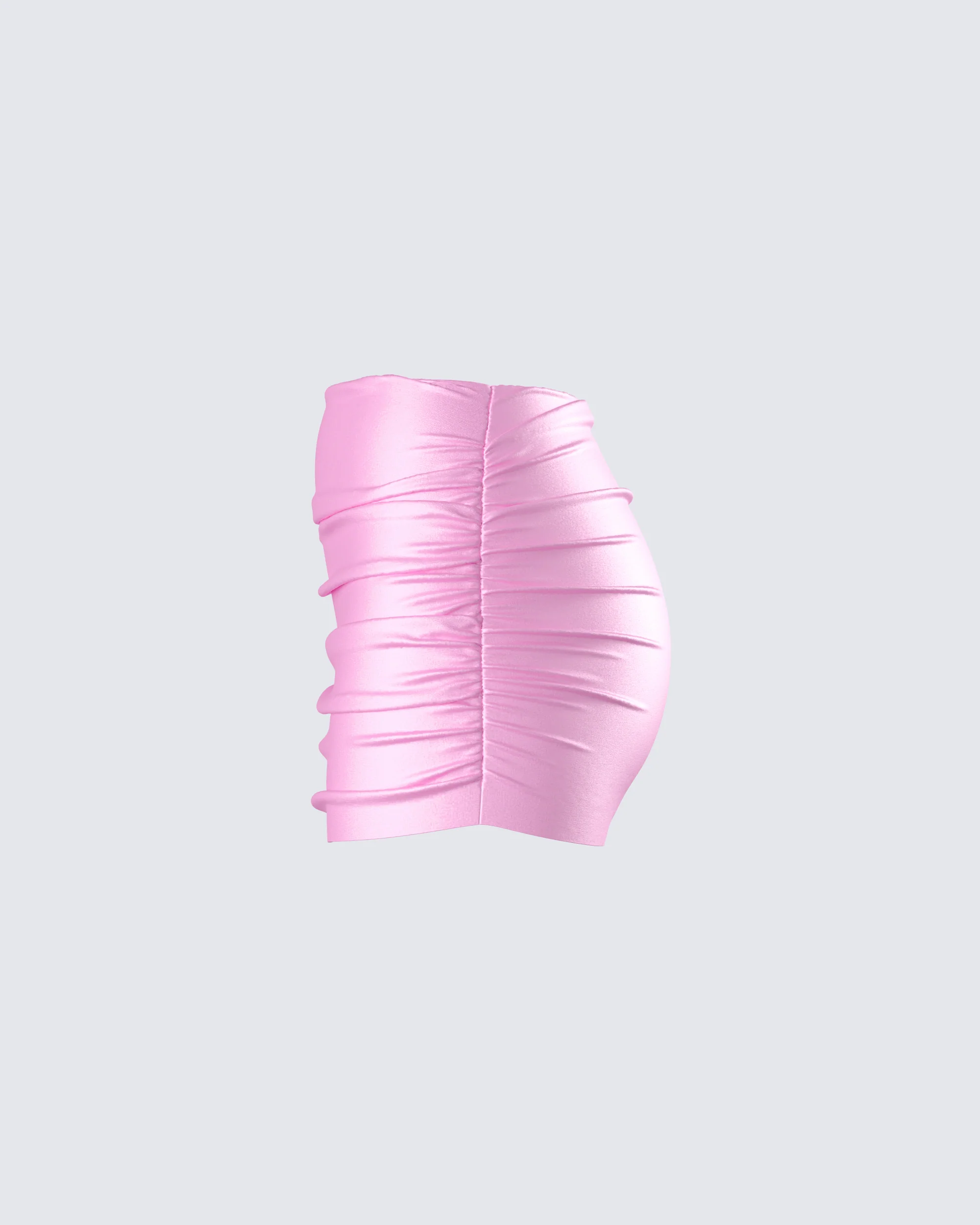 Rivi Pink Satin Micro Mini Skirt - Image 2