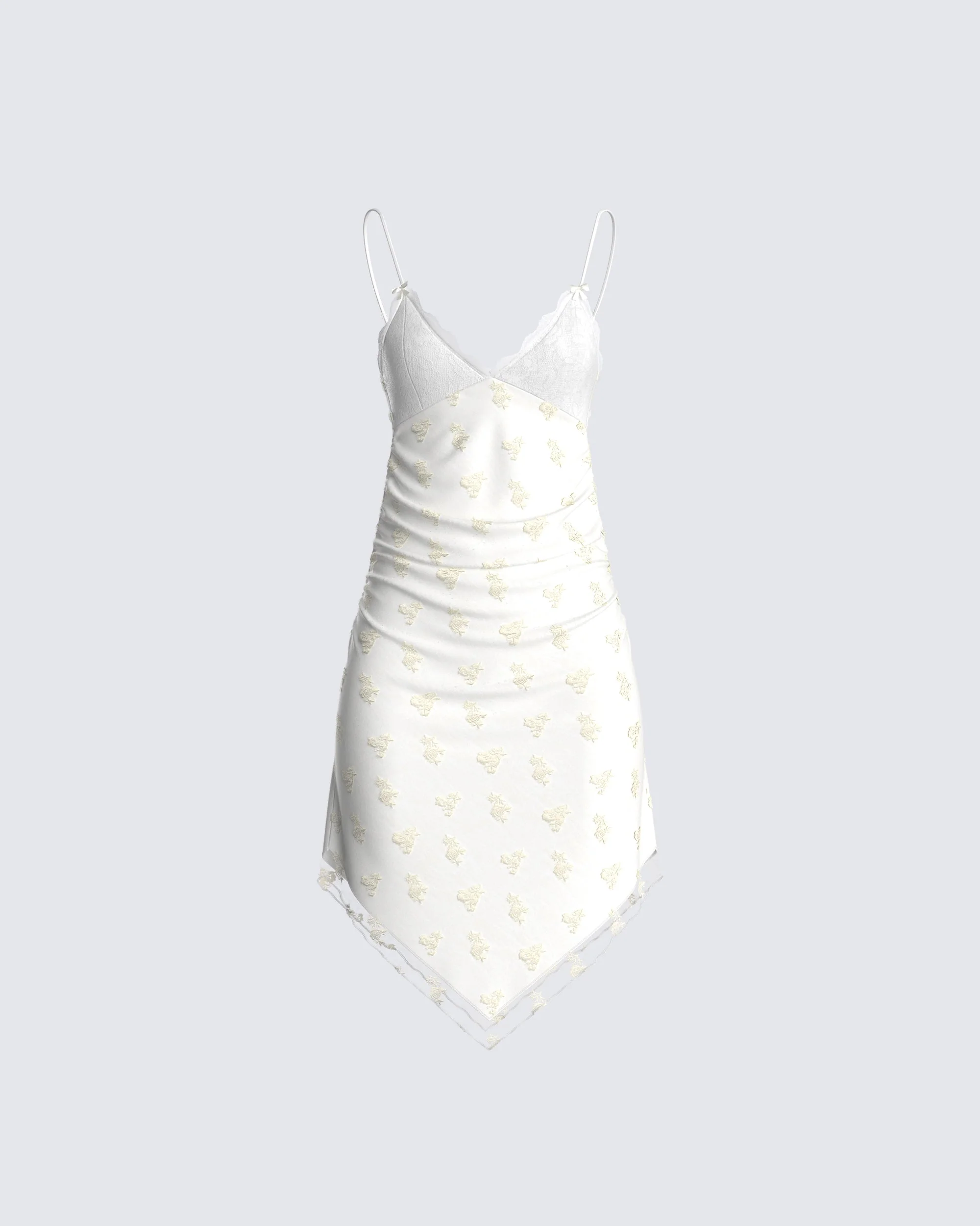 Rosa White Midi Dress