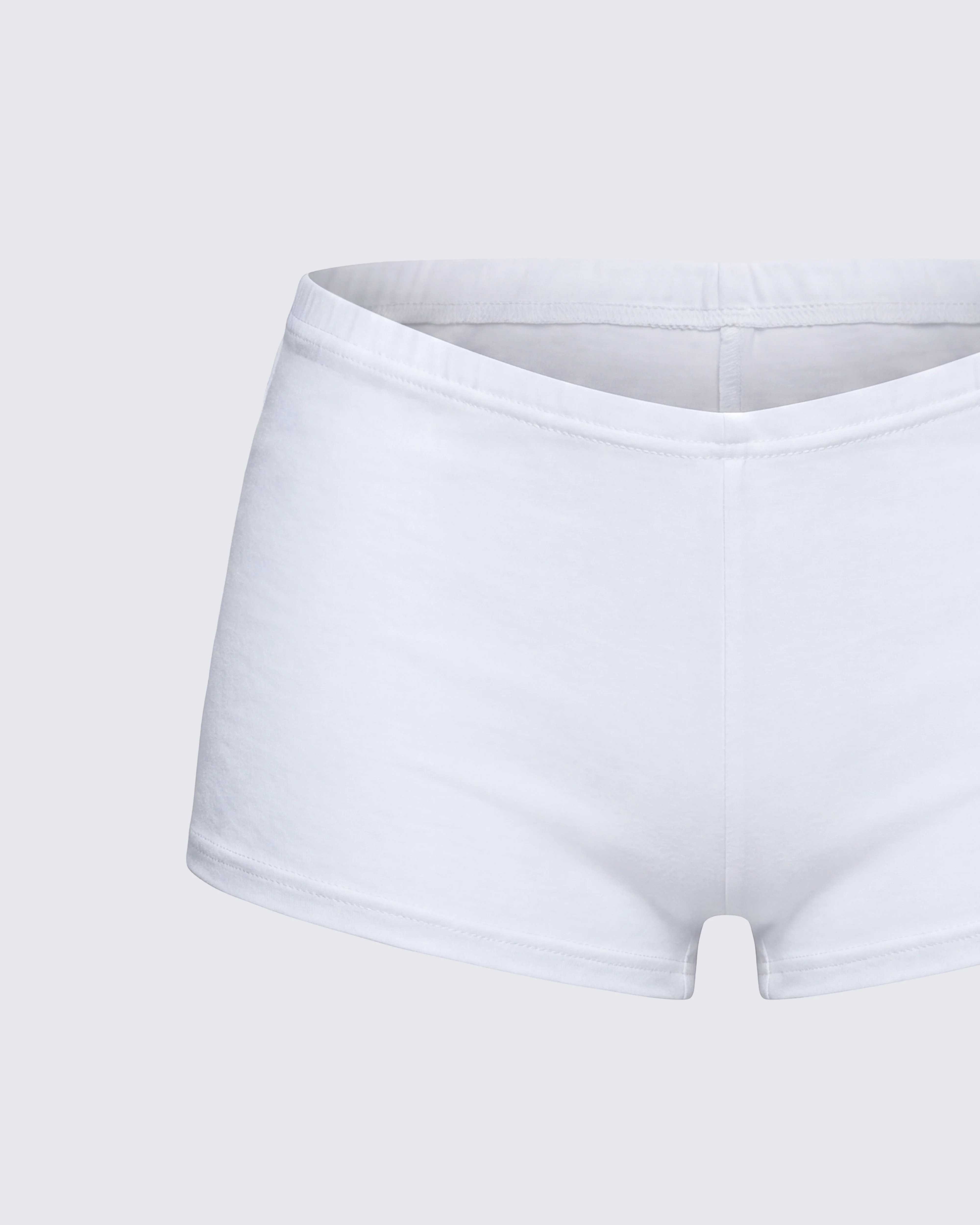 Shemoi White Jersey Micro Shorts - Image 6