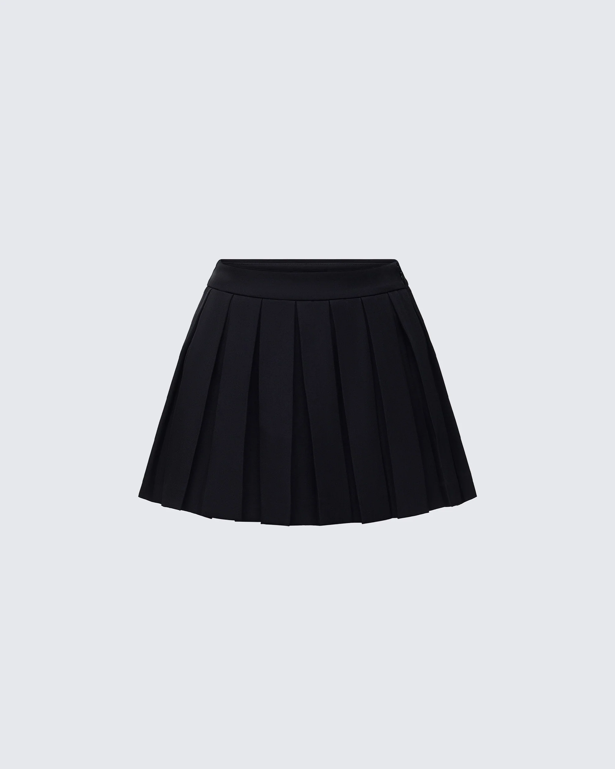 Supriya Black Pleated Mini Skirt
