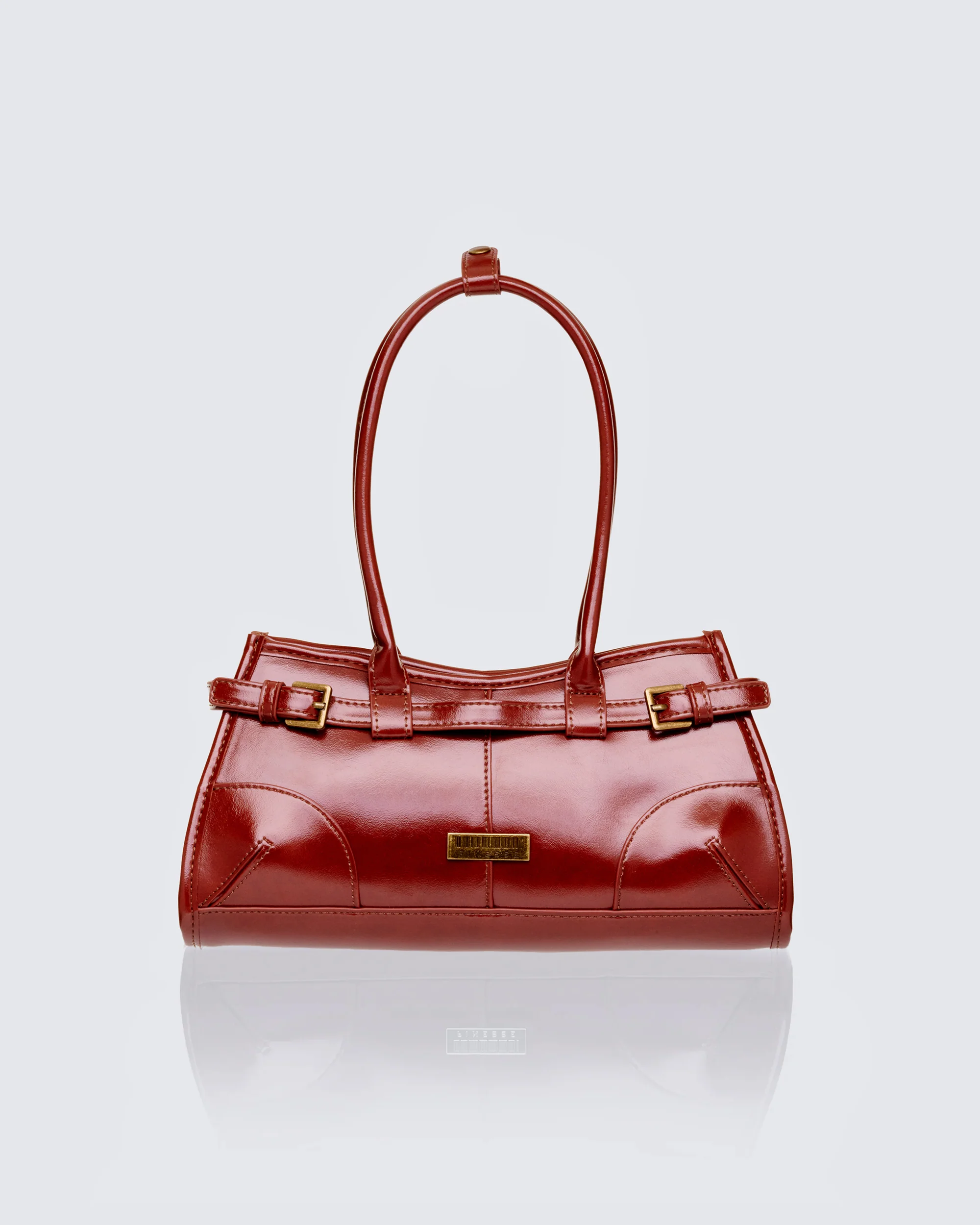 Talya Brown Belted Lady Bag