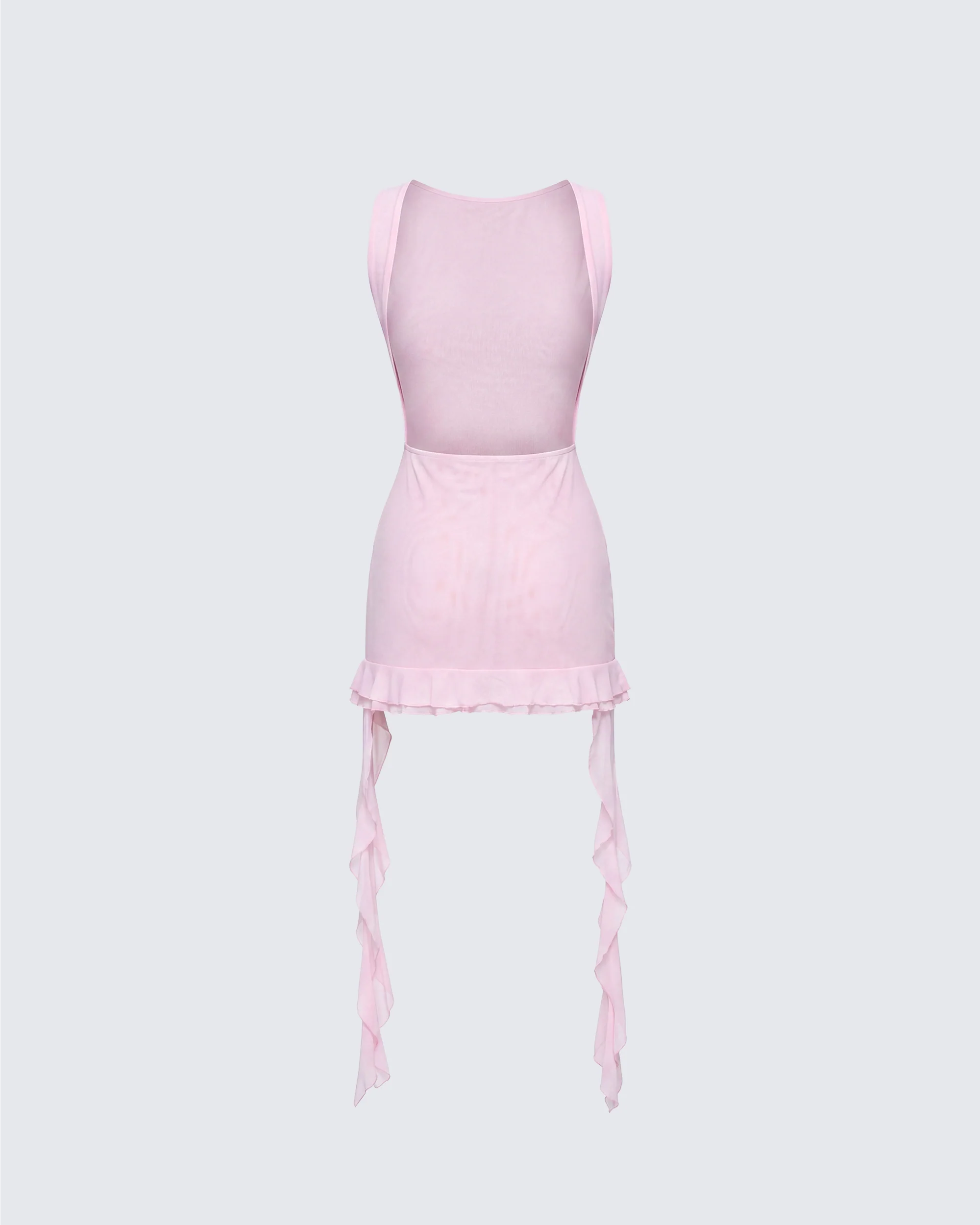 Tiana Pink Ruffle Rosette Dress - Image 2