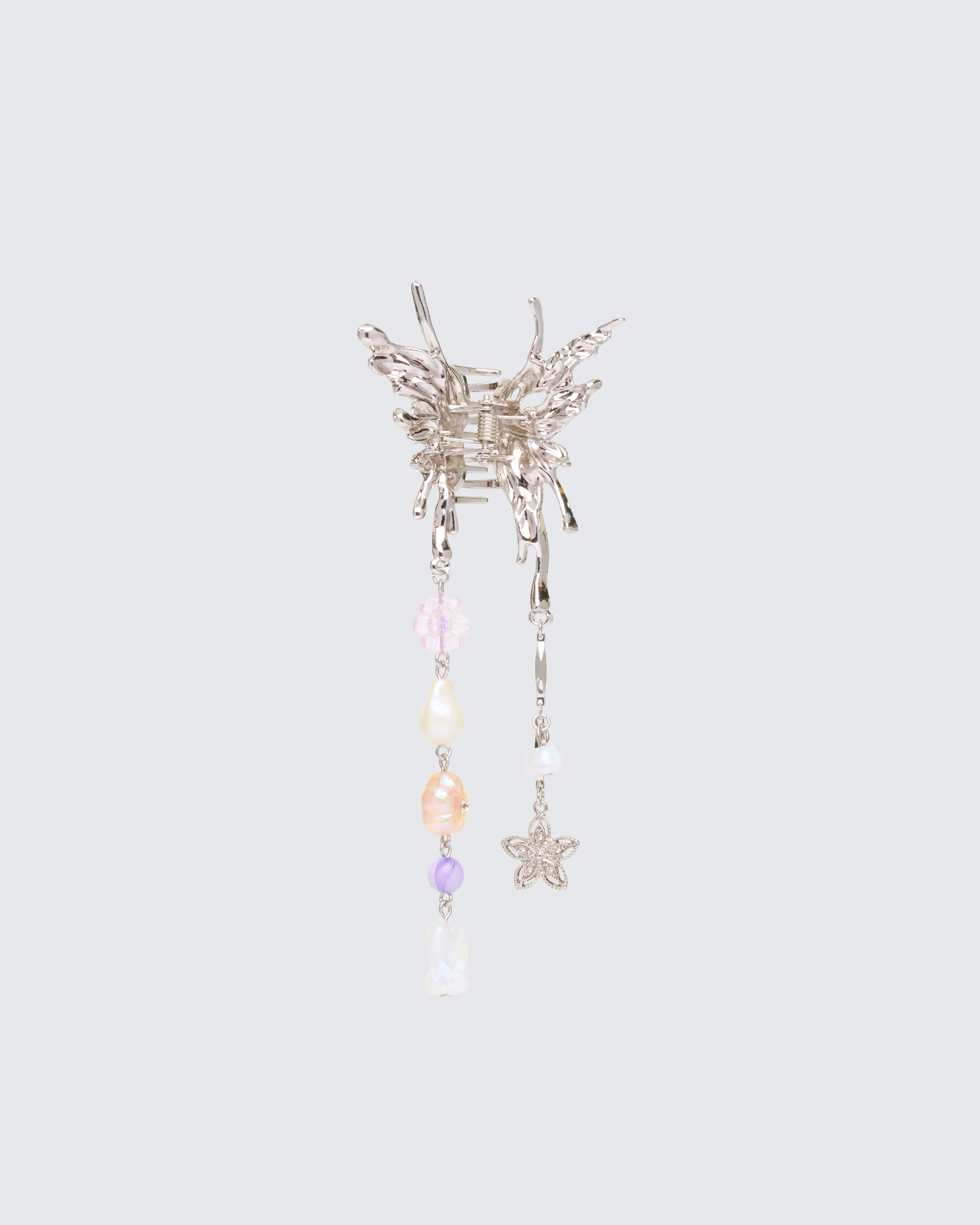Ursa Silver Butterfly Hair Claw