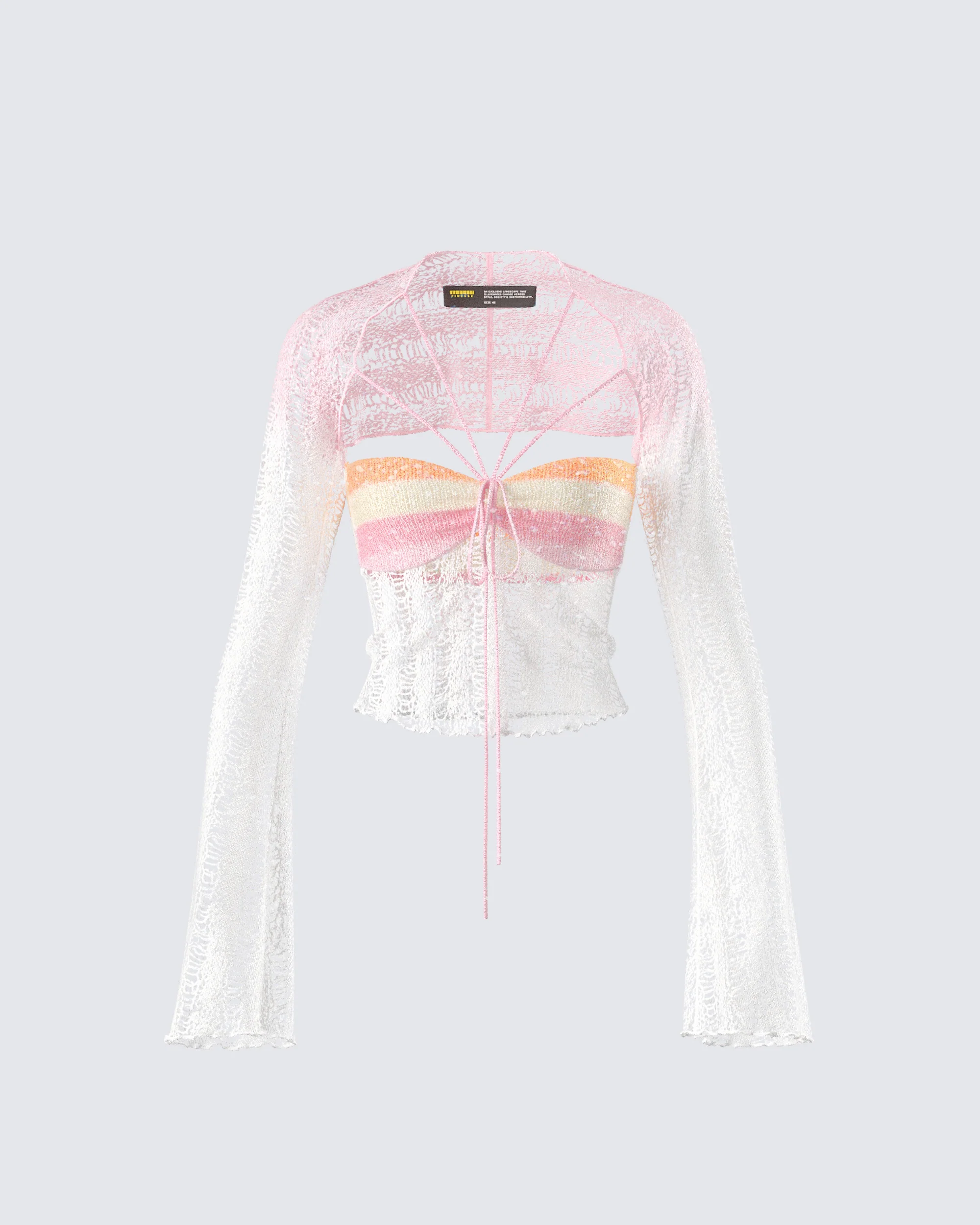 Vanessa Pink Sequin Knit Top