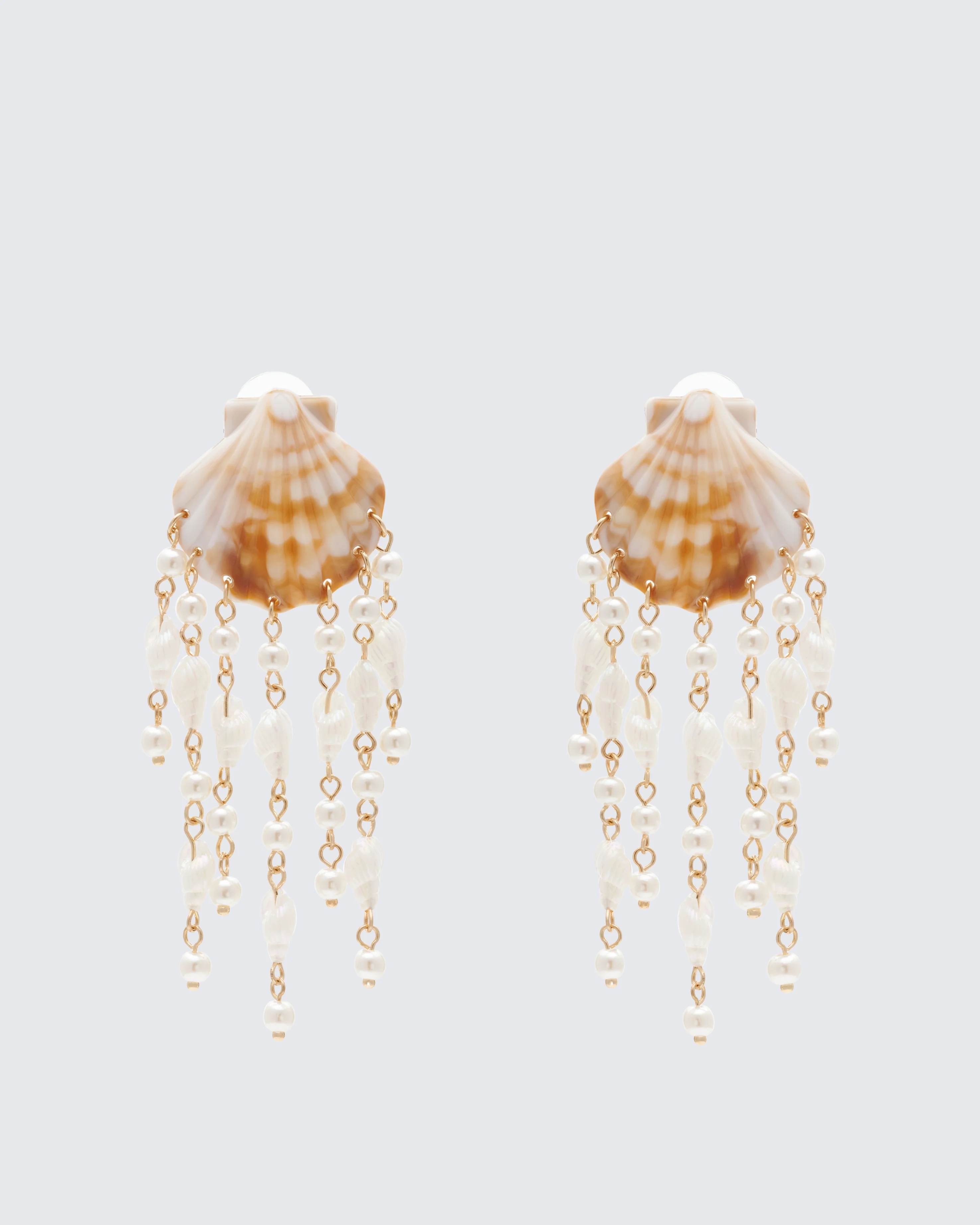 Eugenia Ivory Shell Chandelier Earrings