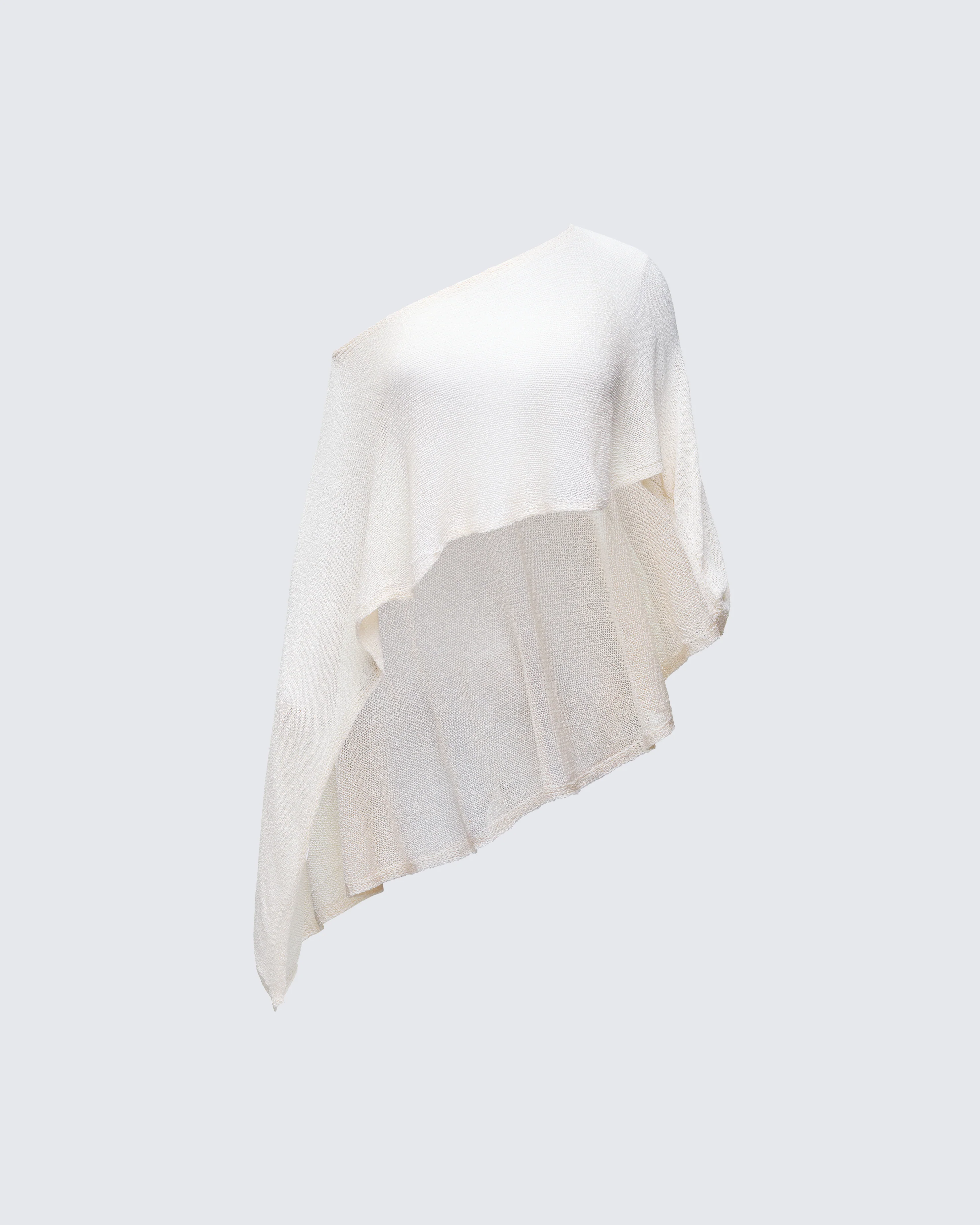 Zoella Ivory Off Shoulder Poncho